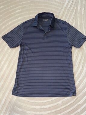 Arnold Palmer Navy Striped Polo